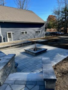 Kelliher Fire Pit, Deck, Starirs